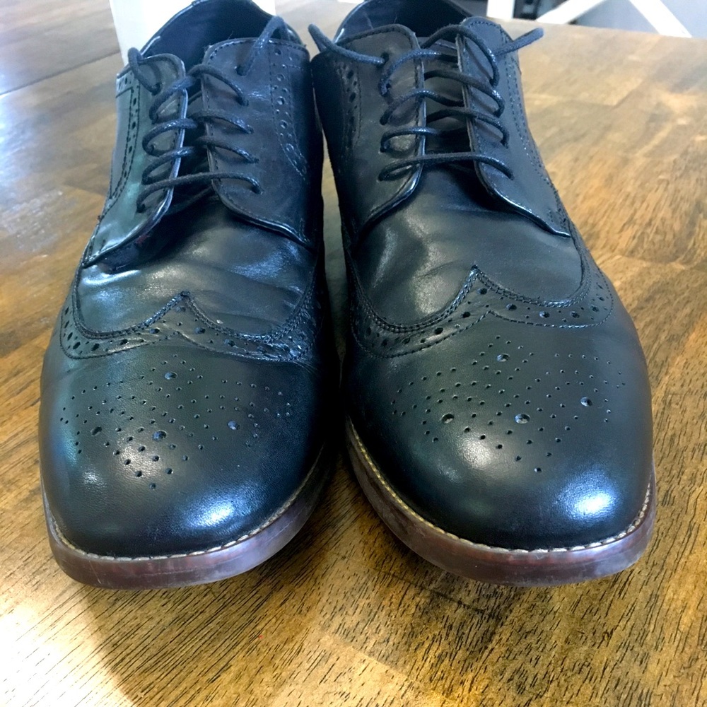 Rockport Black Wingtips size 15